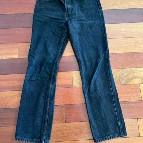 Beautiful Vintage Black Levi's 516 Slim Straight 27 Waist - Picture 2 of 4